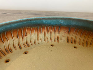 10.75” Blue Oval Bonsai Pot