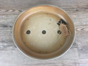 15.5" Matte Brown Oval Bonsai Pot