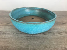 Load image into Gallery viewer, 14&quot; Blue Oval Bonsai Pot
