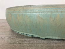 Load image into Gallery viewer, 15.5&quot; Oval Bonsai Pot Sugary Green Matte
