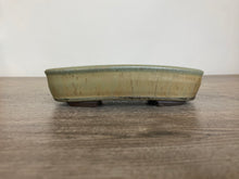 Load image into Gallery viewer, 7.5” Green Oval Bonsai Pot
