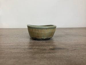 7.5” Green Oval Bonsai Pot