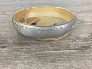 8.5" Grooved Oval Bonsai Pot
