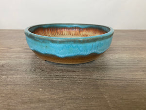 10.75” Blue Oval Bonsai Pot