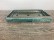 Load image into Gallery viewer, 14.75&quot; Rectangle Bonsai Pot Blue
