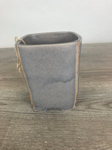 4.75" Wide Stone Grey Cascade Pot