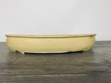 Load image into Gallery viewer, 17” Yellow Matte Bonsai Pot
