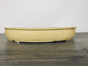 17” Yellow Matte Bonsai Pot