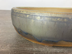 8.5" Grooved Oval Bonsai Pot