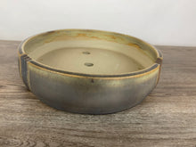 Load image into Gallery viewer, 14&quot; Oval Bonsai Pot Grey Green Matte
