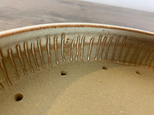 8.75" White Oval Bonsai Pot