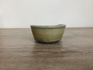 7.5” Green Oval Bonsai Pot