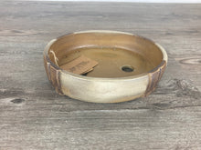 Load image into Gallery viewer, 8.75&quot; Two Tone Oval Bonsai Pot
