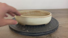 Load and play video in Gallery viewer, 8.75&quot; White Oval Bonsai Pot
