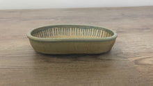 Load and play video in Gallery viewer, 7.5” Green Oval Bonsai Pot
