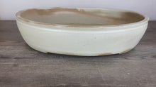 Load and play video in Gallery viewer, 18.5&quot; deep white oval bonsai pot
